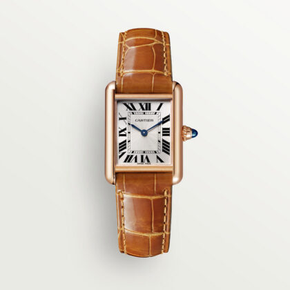 TANK LOUIS CARTIER WATCH SMALL MODEL ROSE GOLD CRWGTA0010