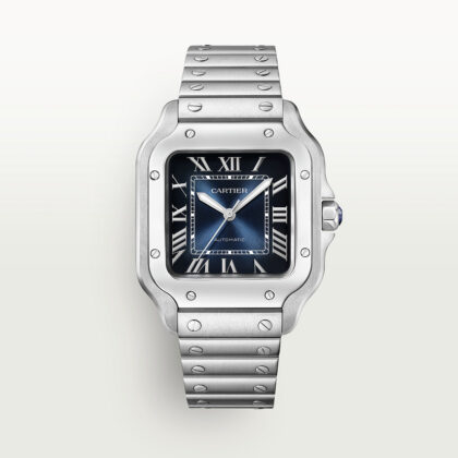 SANTOS DE CARTIER WATCH MEDIUM MODEL STEEL CRWSSA0063