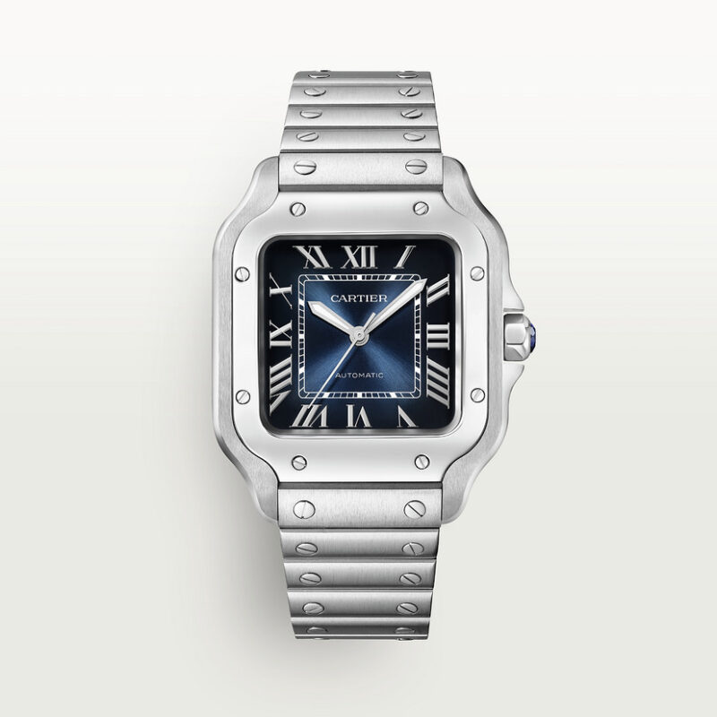 SANTOS DE CARTIER WATCH MEDIUM MODEL STEEL CRWSSA0063