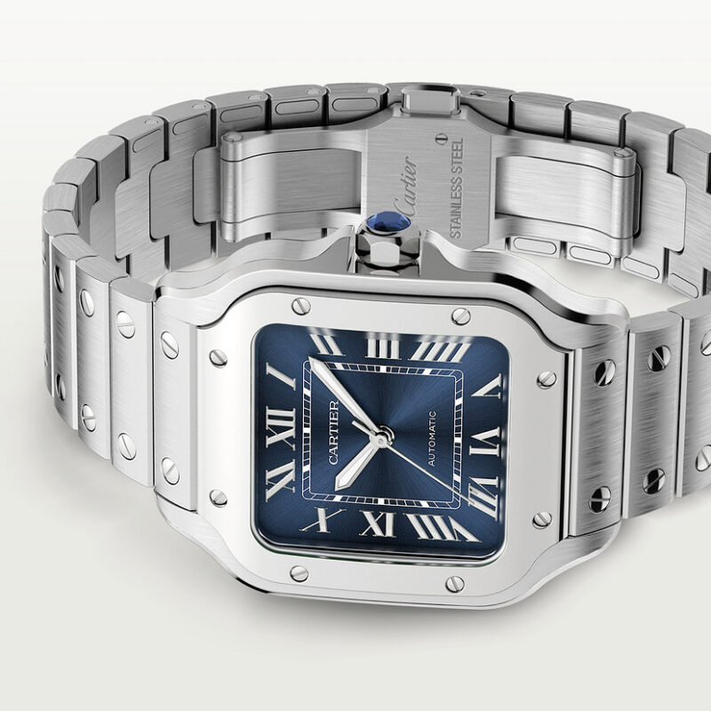 SANTOS DE CARTIER WATCH MEDIUM MODEL STEEL CRWSSA0063 - Image 6