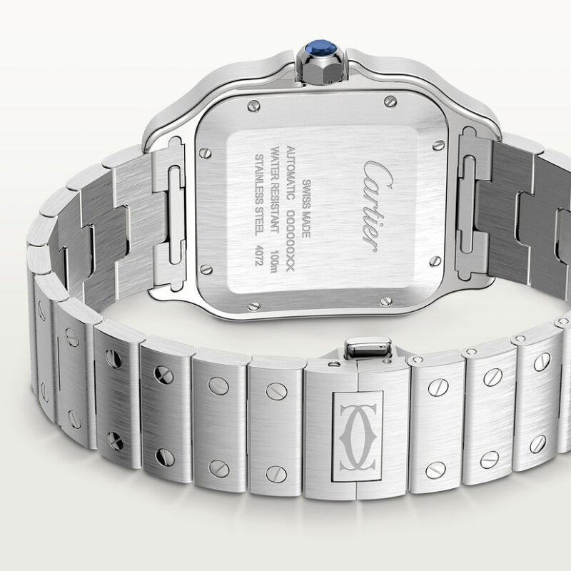 SANTOS DE CARTIER WATCH LARGE MODEL STEEL CRWSSA0062 - Image 4