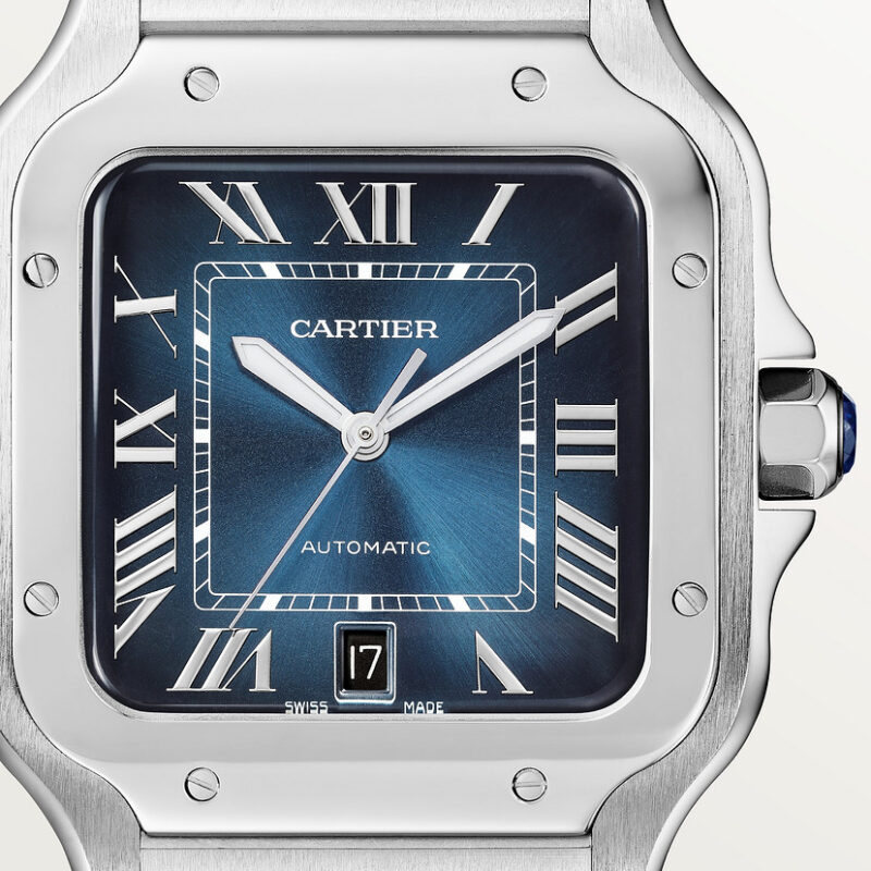 SANTOS DE CARTIER WATCH LARGE MODEL STEEL CRWSSA0030 - Image 10