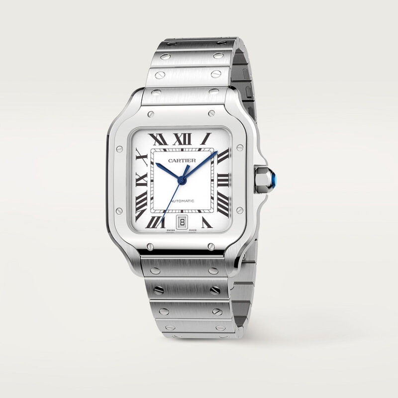 SANTOS DE CARTIER WATCH LARGE MODEL STEEL CRWSSA0018 - Image 3