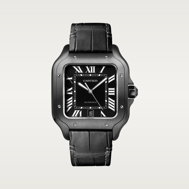 SANTOS DE CARTIER WATCH LARGE MODEL STEEL ADLC CRWSSA0039 - Image 9