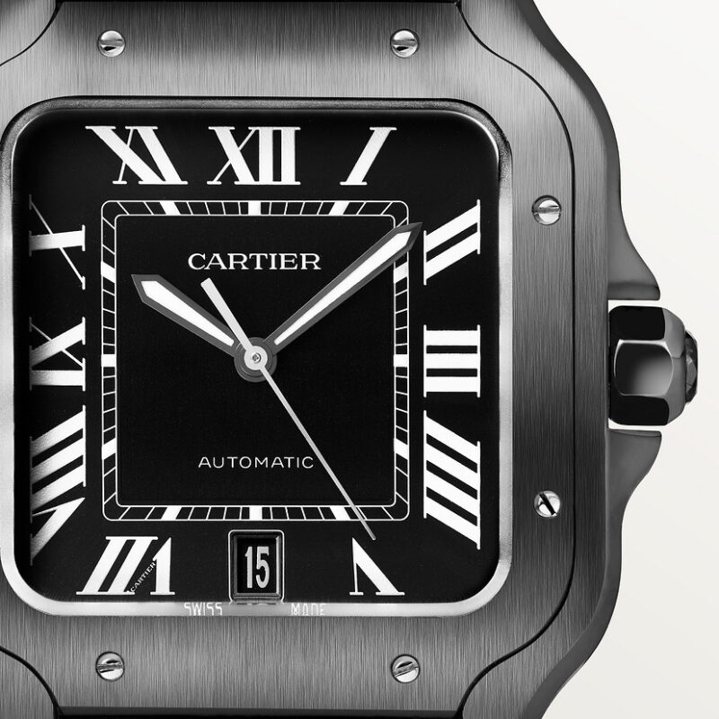 SANTOS DE CARTIER WATCH LARGE MODEL STEEL ADLC CRWSSA0039 - Image 10
