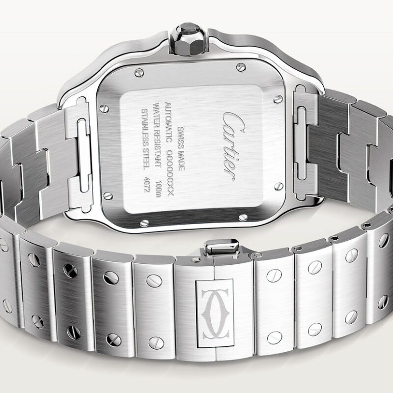 SANTOS DE CARTIER WATCH LARGE MODEL STEEL ADLC CRWSSA0037 - Image 5