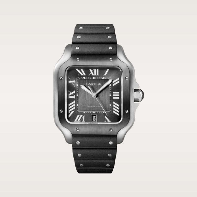 SANTOS DE CARTIER WATCH LARGE MODEL STEEL ADLC CRWSSA0037 - Image 6