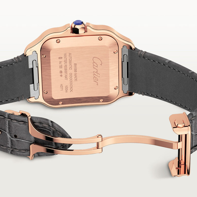 SANTOS DE CARTIER WATCH LARGE MODEL ROSE GOLD CRWGSA0019 - Image 4