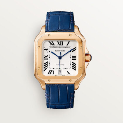 SANTOS DE CARTIER WATCH LARGE MODEL ROSE GOLD CRWGSA0018