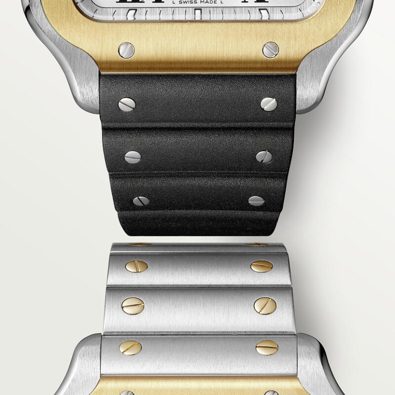SANTOS DE CARTIER CHRONOGRAPH WATCH EXTRA-LARGE MODEL YELLOW GOLD STEEL CRW2SA0008 - Image 4
