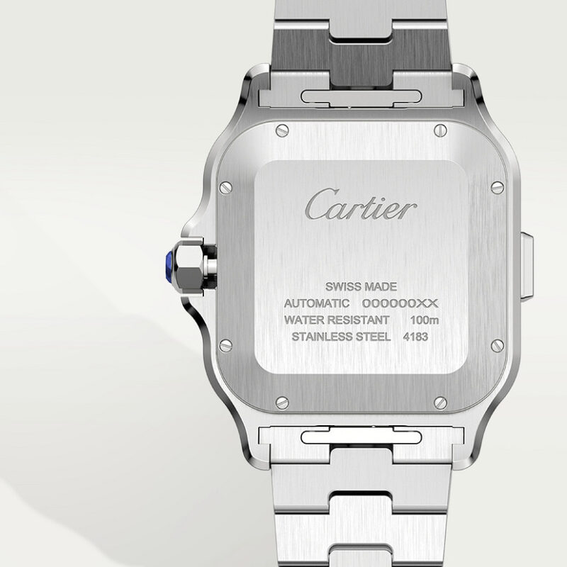 SANTOS DE CARTIER CHRONOGRAPH WATCH EXTRA-LARGE MODEL YELLOW GOLD STEEL CRW2SA0008 - Image 5