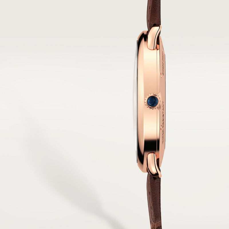 RONDE LOUIS CARTIER WATCH 40MM ROSE GOLD LEATHER CRW6801005 - Image 4