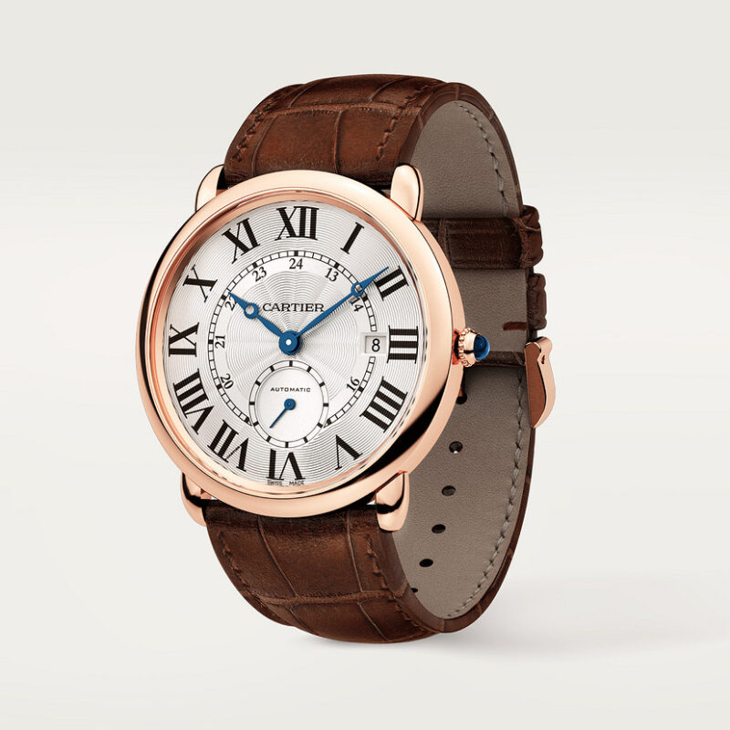 RONDE LOUIS CARTIER WATCH 40MM ROSE GOLD LEATHER CRW6801005 - Image 5