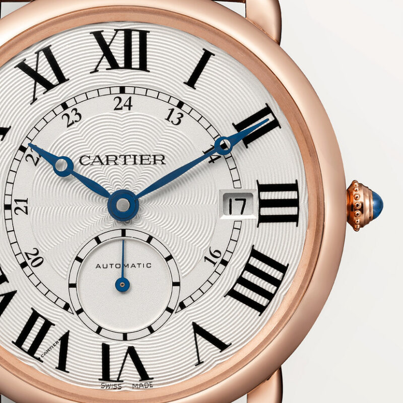 RONDE LOUIS CARTIER WATCH 40MM ROSE GOLD LEATHER CRW6801005 - Image 7