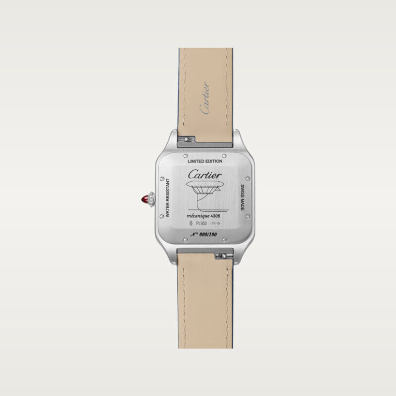 PRECIOUS SANTOS-DUMONT BOX EXTRA-LARGE PLATINUM (925/1000) WATCH AND PRECIOUS SANTOS-DUMONT BOX CRWGSA0050 - Image 3