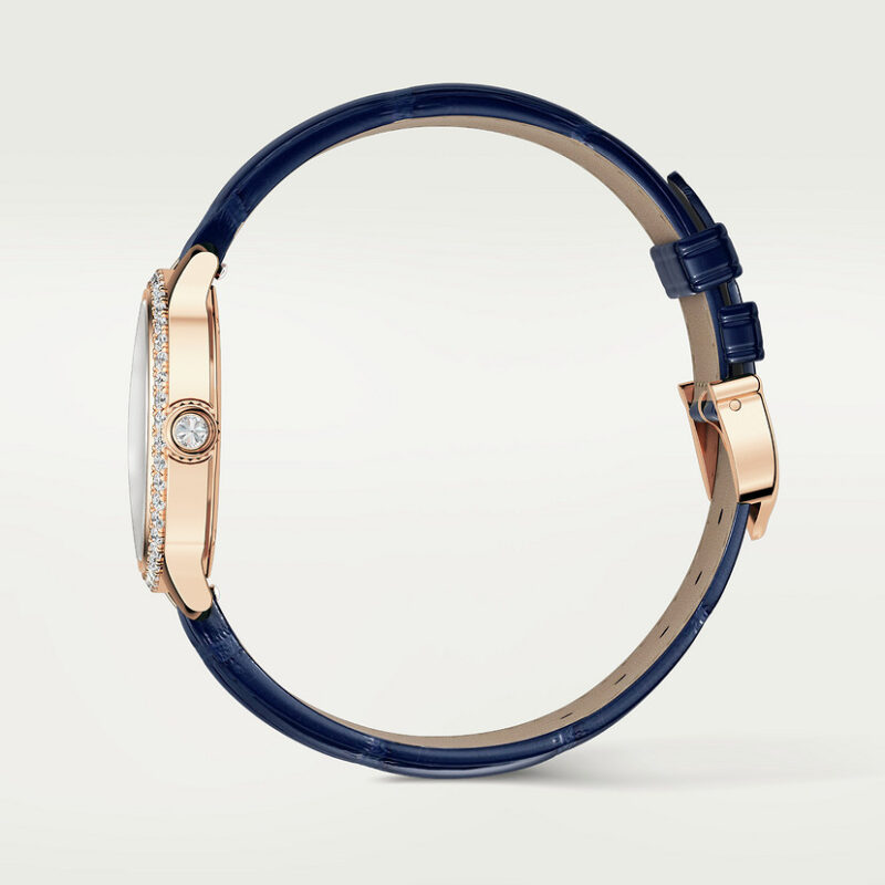 RONDE LOUIS CARTIER WATCH 29 MM QUARTZ MOVEMENT ROSE GOLD DIAMONDS LEATHER CRWJRN0009 - Image 4