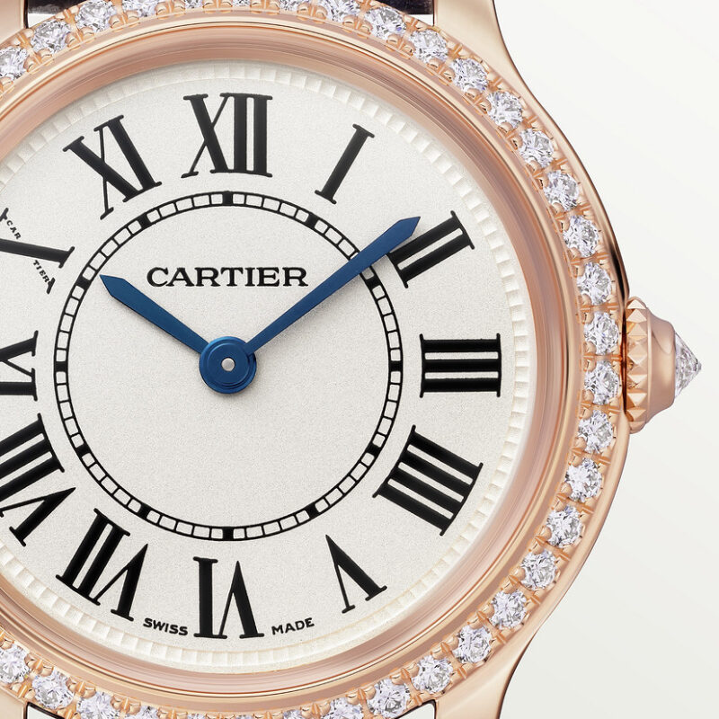 RONDE LOUIS CARTIER WATCH 29 MM QUARTZ MOVEMENT ROSE GOLD DIAMONDS LEATHER CRWJRN0009 - Image 6