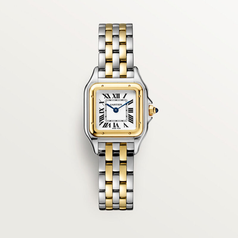 PANTHERE DE CARTIER WATCH SMALL MODEL QUARTZ MOVEMENT YELLOW GOLD STEEL CRW2PN0006 - Image 2