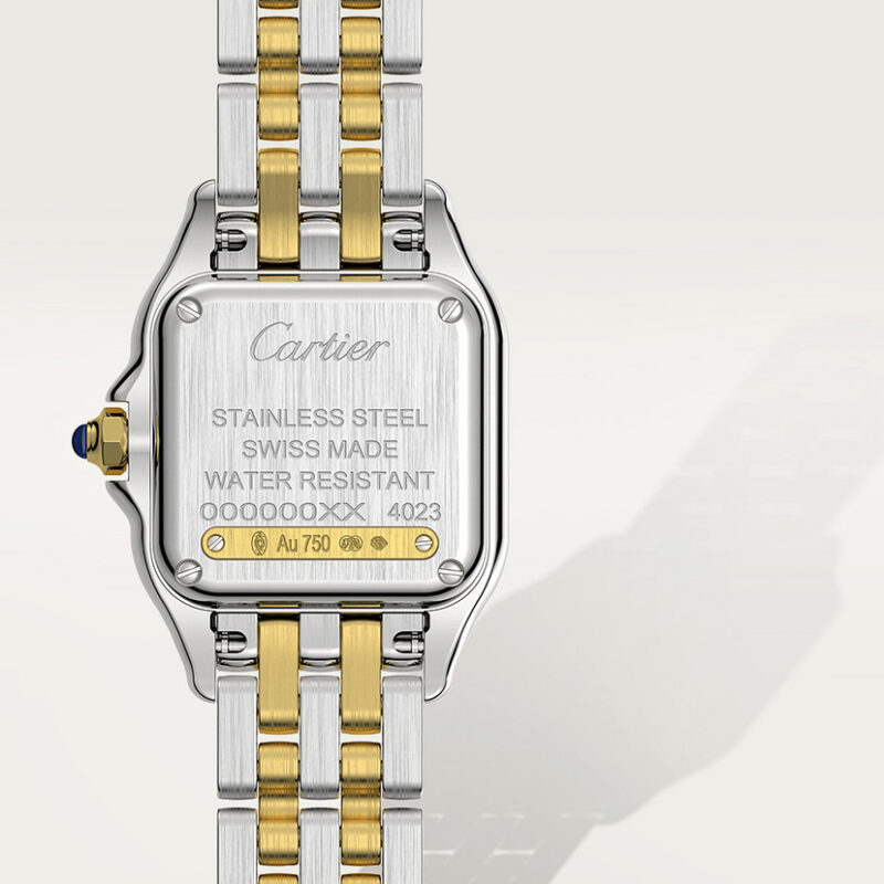 PANTHERE DE CARTIER WATCH SMALL MODEL QUARTZ MOVEMENT YELLOW GOLD STEEL CRW2PN0006 - Image 6
