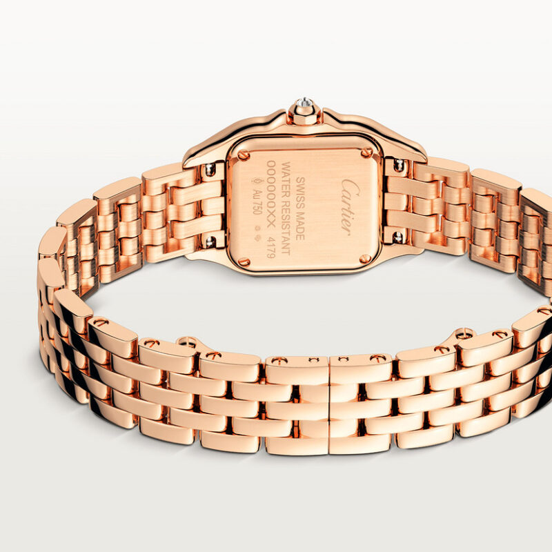 PANTHERE DE CARTIER WATCH SMALL MODEL QUARTZ MOVEMENT ROSE GOLD DIAMONDS CRWJPN0035 - Image 5