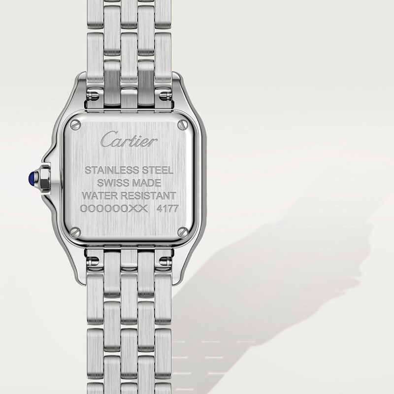 PANTHERE DE CARTIER WATCH SMALL MODEL QUARTZ MOVEMENT STEEL DIAMONDS CRW4PN0007 - Image 4