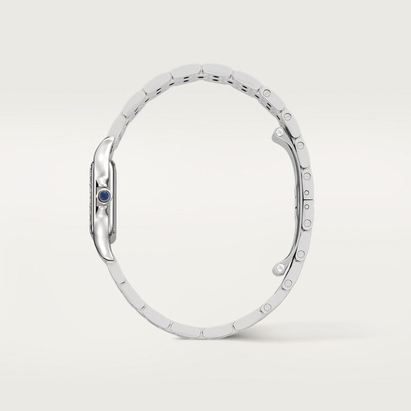 PANTHERE DE CARTIER WATCH SMALL MODEL QUARTZ MOVEMENT STEEL DIAMONDS CRW4PN0007 - Image 7