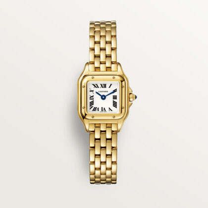 PANTHERE DE CARTIER WATCH MINI MODEL QUARTZ MOVEMENT YELLOW GOLD CRWGPN0036