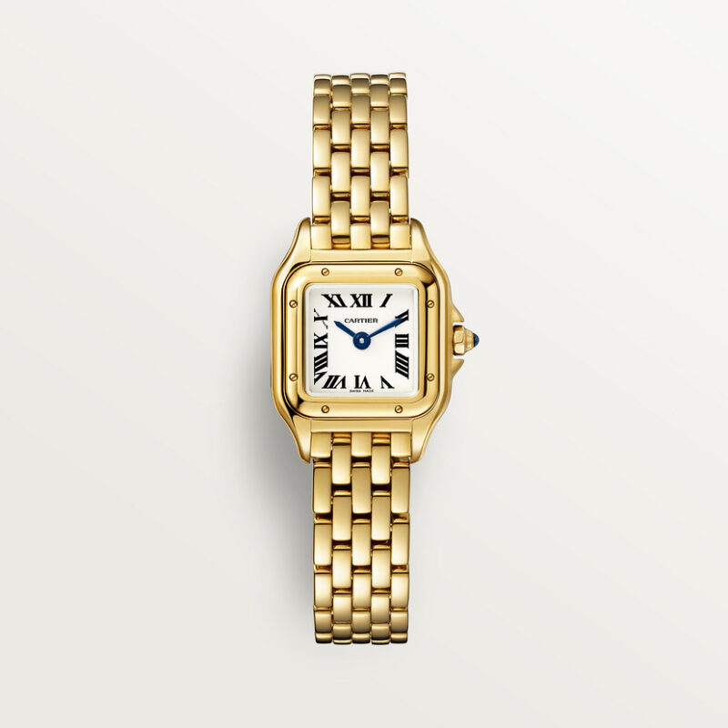 PANTHERE DE CARTIER WATCH MINI MODEL QUARTZ MOVEMENT YELLOW GOLD CRWGPN0036