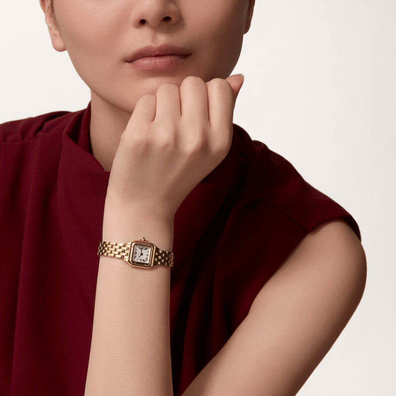 PANTHERE DE CARTIER WATCH MINI MODEL QUARTZ MOVEMENT YELLOW GOLD CRWGPN0036 - Image 8