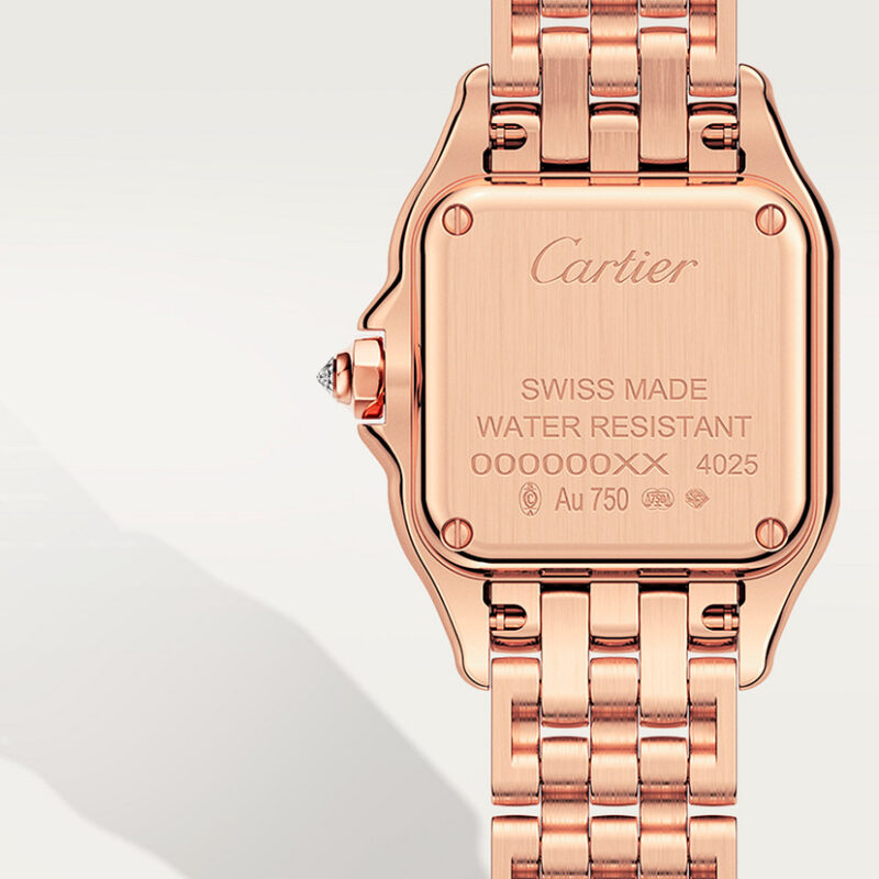 PANTHERE DE CARTIER WATCH SMALL MODEL QUARTZ MOVEMENT ROSE GOLD DIAMONDS CRWJPN0049 - Image 2
