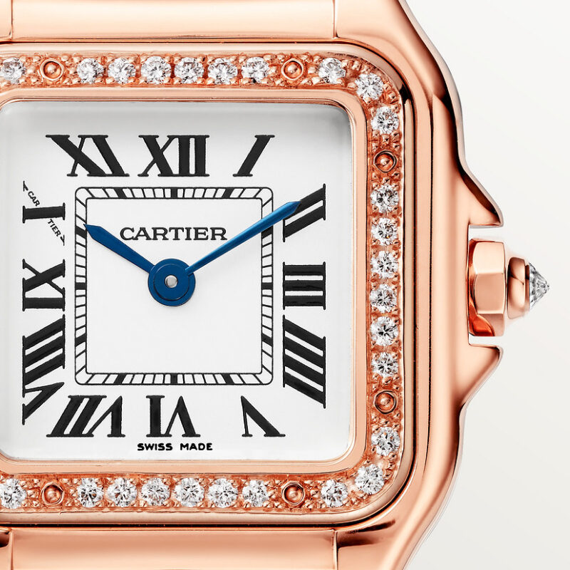 PANTHERE DE CARTIER WATCH SMALL MODEL QUARTZ MOVEMENT ROSE GOLD DIAMONDS CRWJPN0049 - Image 5