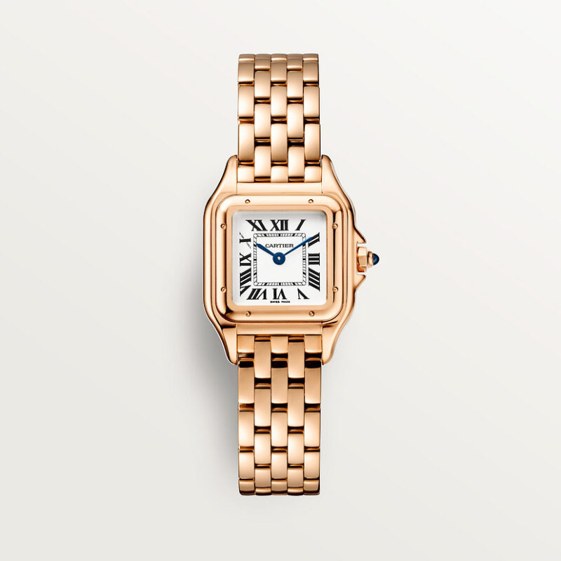 PANTHERE DE CARTIER WATCH SMALL MODEL QUARTZ MOVEMENT ROSE GOLD CRWGPN0040