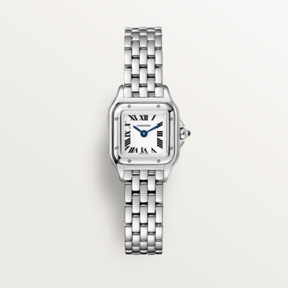 PANTHERE DE CARTIER WATCH MINI MODEL QUARTZ MOVEMENT STEEL CRWSPN0019
