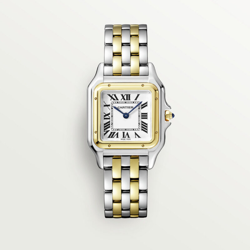 PANTHERE DE CARTIER WATCH MEDIUM MODEL QUARTZ MOVEMENT YELLOW GOLD STEEL CRW2PN0007 - Image 2