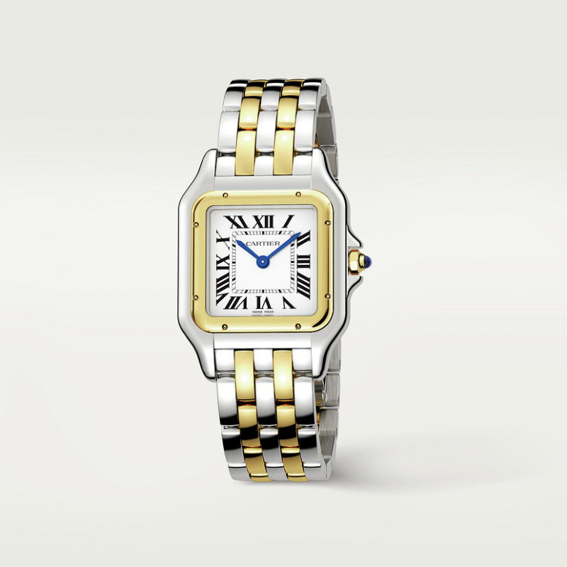 PANTHERE DE CARTIER WATCH MEDIUM MODEL QUARTZ MOVEMENT YELLOW GOLD STEEL CRW2PN0007 - Image 3