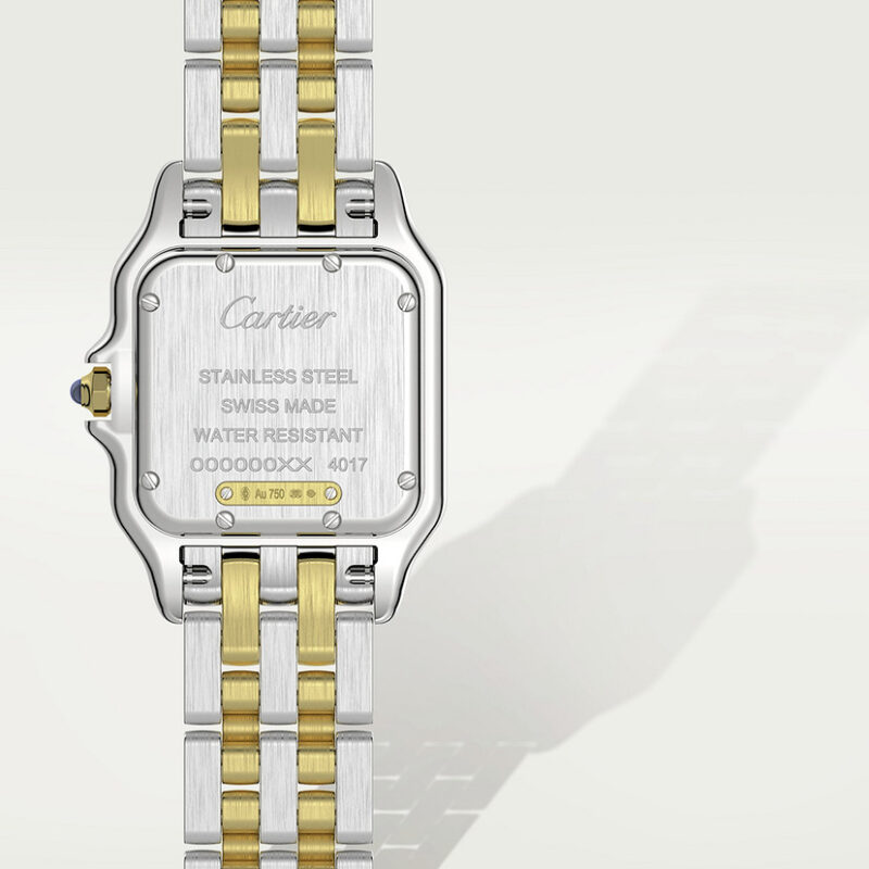 PANTHERE DE CARTIER WATCH MEDIUM MODEL QUARTZ MOVEMENT YELLOW GOLD STEEL CRW2PN0007 - Image 5