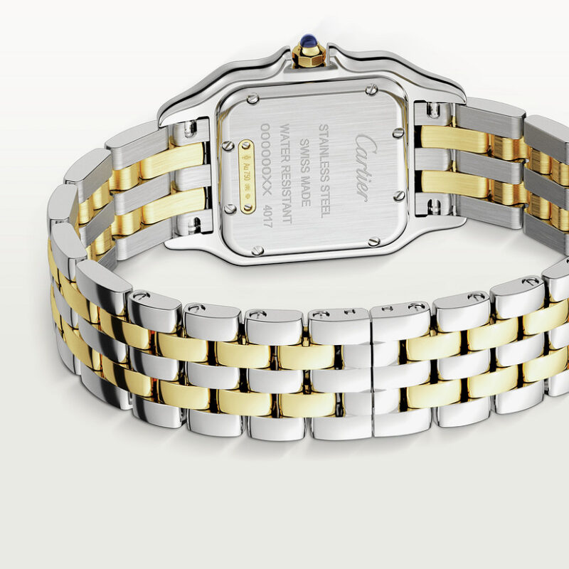PANTHERE DE CARTIER WATCH MEDIUM MODEL QUARTZ MOVEMENT YELLOW GOLD STEEL CRW2PN0007 - Image 9