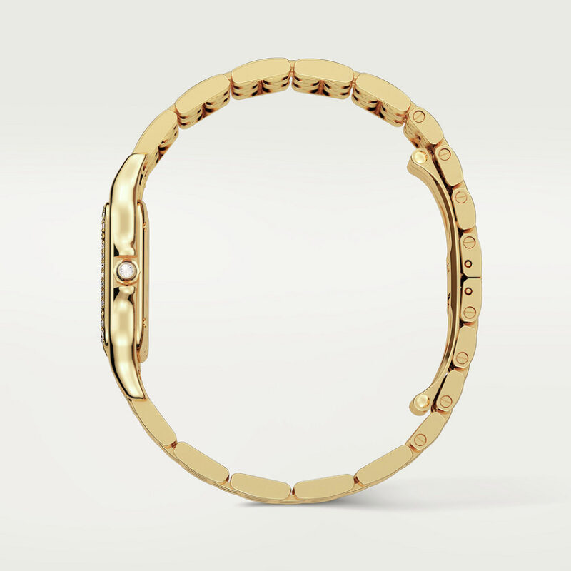 PANTHERE DE CARTIER WATCH MEDIUM MODEL QUARTZ MOVEMENT YELLOW GOLD DIAMONDS CRWJPN0016 - Image 4