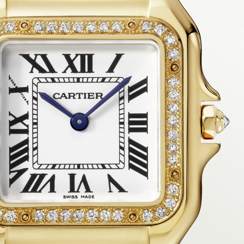 PANTHERE DE CARTIER WATCH MEDIUM MODEL QUARTZ MOVEMENT YELLOW GOLD DIAMONDS CRWJPN0016 - Image 6