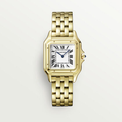 PANTHERE DE CARTIER WATCH MEDIUM MODEL QUARTZ MOVEMENT YELLOW GOLD CRWGPN0009