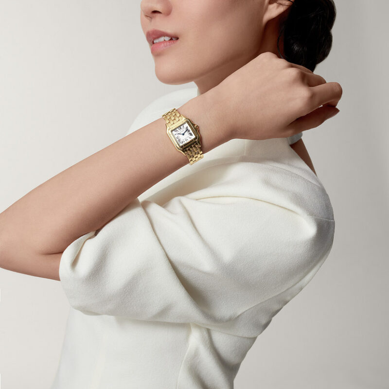 PANTHERE DE CARTIER WATCH MEDIUM MODEL QUARTZ MOVEMENT YELLOW GOLD CRWGPN0009 - Image 11