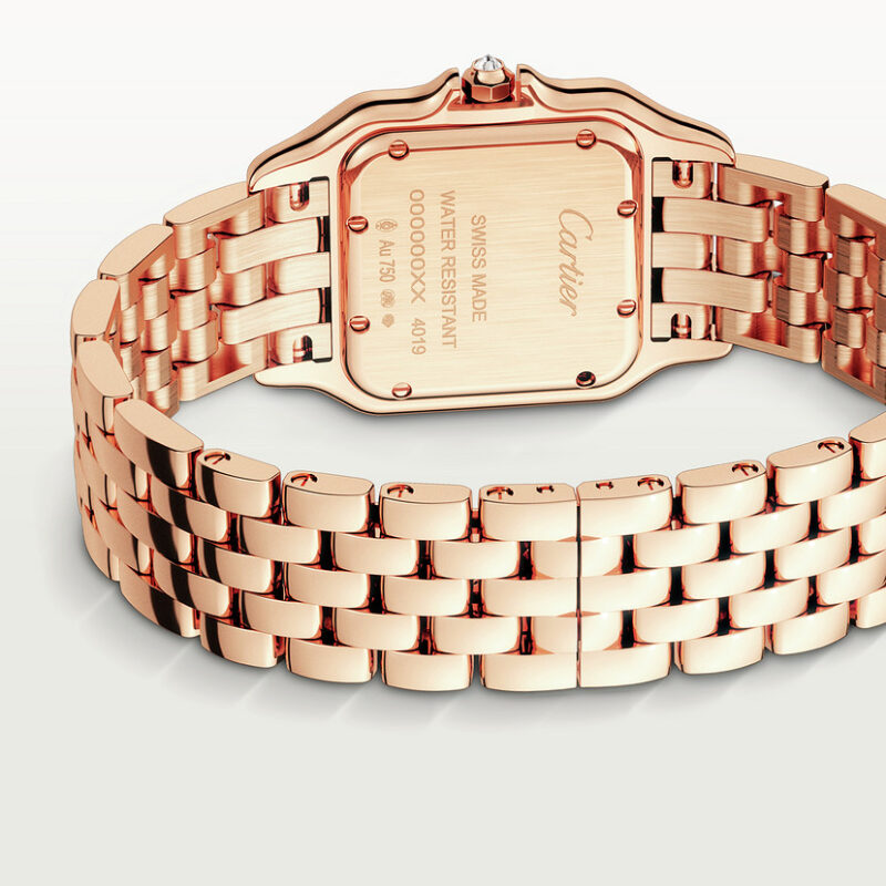 PANTHERE DE CARTIER WATCH MEDIUM MODEL QUARTZ MOVEMENT ROSE GOLD DIAMONDS CRWJPN0009 - Image 4