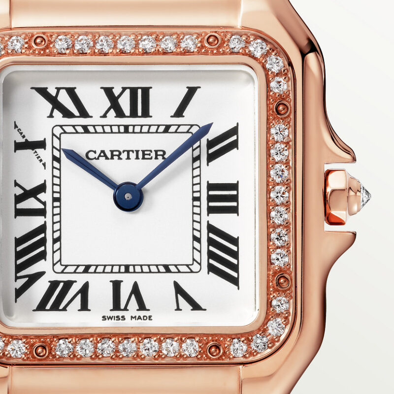 PANTHERE DE CARTIER WATCH MEDIUM MODEL QUARTZ MOVEMENT ROSE GOLD DIAMONDS CRWJPN0009 - Image 6