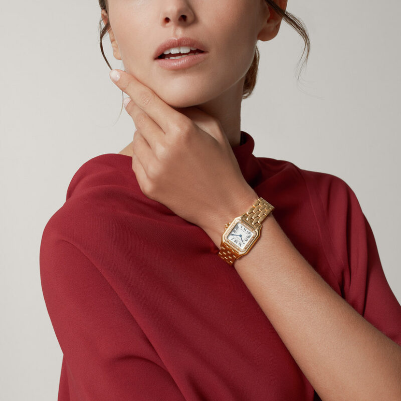 PANTHERE DE CARTIER WATCH MEDIUM MODEL QUARTZ MOVEMENT ROSE GOLD DIAMONDS CRWJPN0009 - Image 7