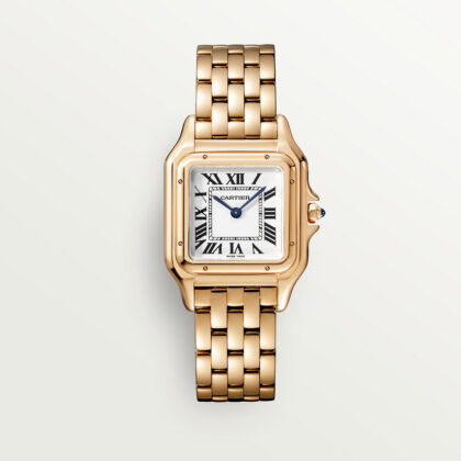 PANTHERE DE CARTIER WATCH MEDIUM MODEL QUARTZ MOVEMENT ROSE GOLD CRWGPN0007