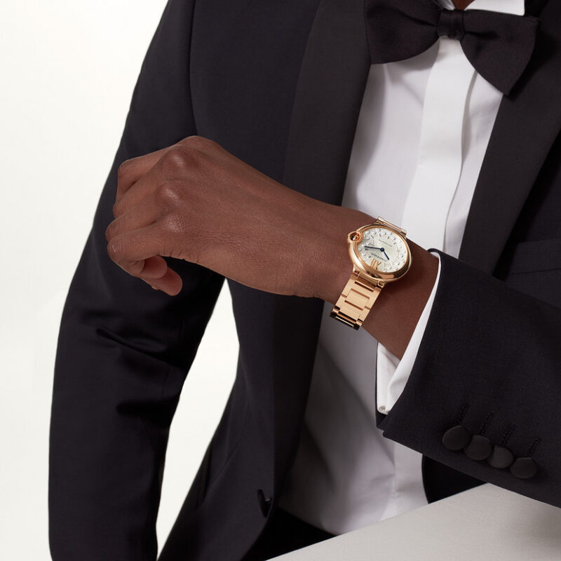 BALLON BLEU DE CARTIER WATCH 36 MM ROSE GOLD DIAMONDS CRWGBB0055 - Image 8