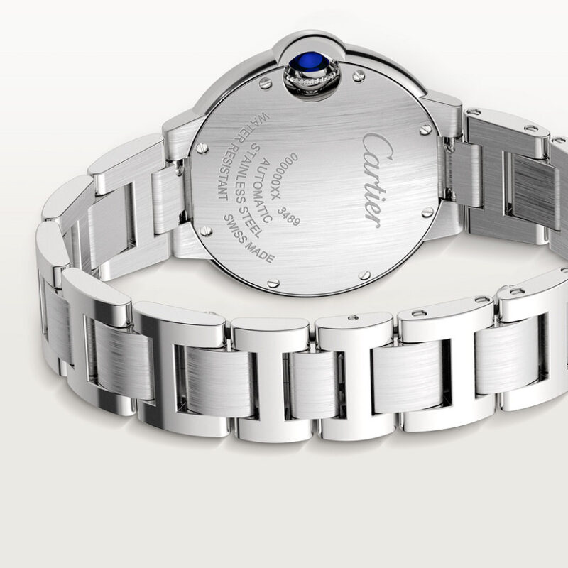BALLON BLEU DE CARTIER WATCH 33 MM STEEL DIAMONDS CRW4BB0023 - Image 4