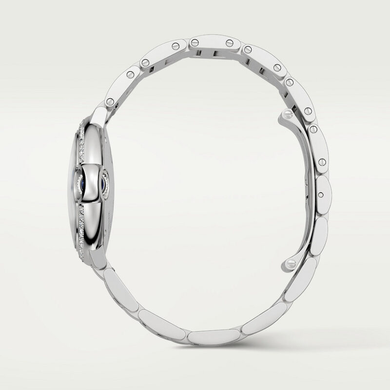 BALLON BLEU DE CARTIER WATCH 33 MM STEEL DIAMONDS CRW4BB0035 - Image 3