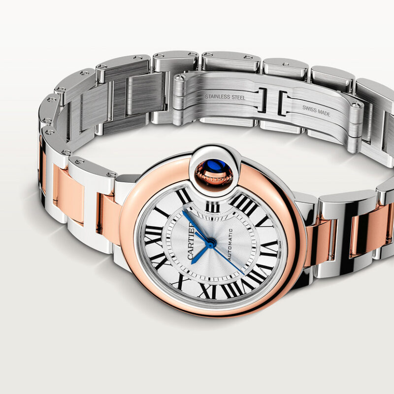 BALLON BLEU DE CARTIER WATCH 33 MM ROSE GOLD STEEL CRW2BB0032 - Image 6