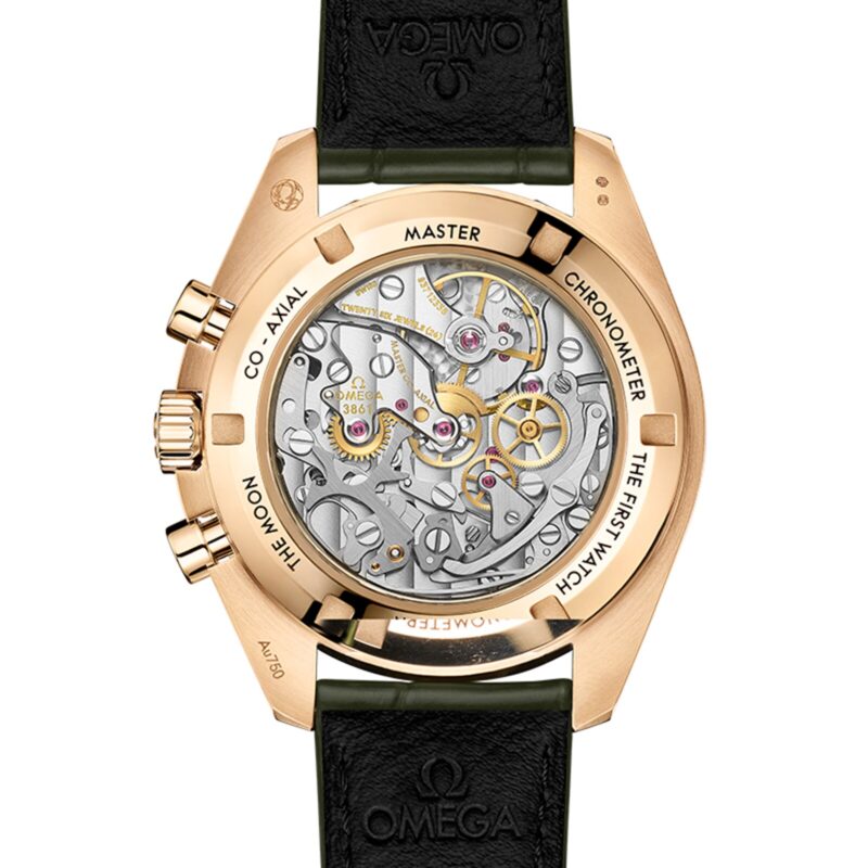 OMEGA SPEEDMASTER MOONWATCH PROFESSIONAL CO AXIAL MASTER CHRONOMETER CHRONOGRAPH 42MM MENS WATCH GREEN MOONSHINE GOLD O31063425010001 - Image 2